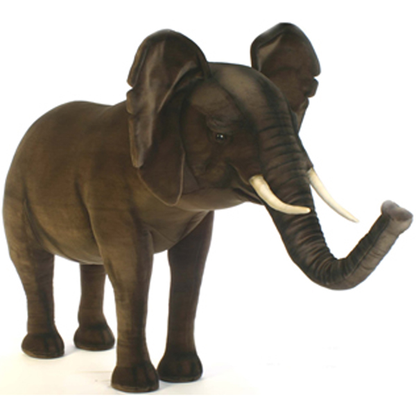 baby with elephant toy