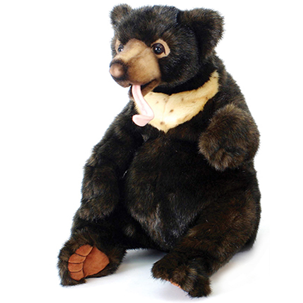 Sitting Sunbear Toy Reproduction By Hansa, 11'' Tall Affordable Gift