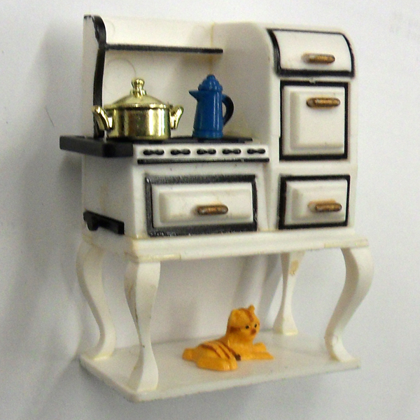 Acme Antique Vintage Stove With Tea Pot And Draws