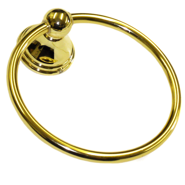 Florence Towel Ring Stainless Steel Brass Finish
